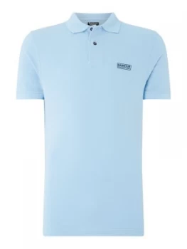 Mens Barbour Essential Polo Shirt Ice Blue