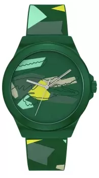 Lacoste Neocroc Mens Green Silicone Strap Watch