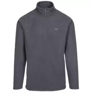 Trespass Mens Keynote Anti Pilling 1/4 Zip Fleece Top (XS) (Charcoal)