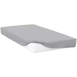 Belledorm 400 Thread Count Egyptian Cotton Extra Deep Fitted Sheet (Kingsize) (Platinum) - Platinum