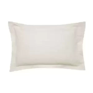 Bedeck of Belfast Asha Textured Weave Oxford Pillowcase, Chalk