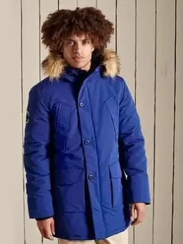 Superdry Everest Parka - Cobalt Blue, Cobalt Blue Size M Men