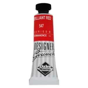 Daler-Rowney 136005547 Designers' Gouache Paint 15ml Brilliant Red