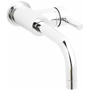 Hudson Reed Tec Single Lever Side Action Basin Mixer Tap Wall Mounted - Chrome