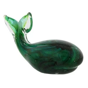 Objets d'Art Figurine - Green Whale