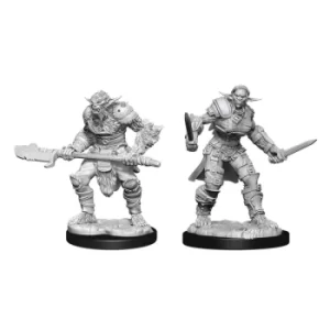 D&D Nolzur's Marvelous Miniatures (W15) Bugbear Barbarian Male & Bugbear Rogue Female