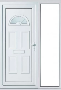 Wickes Carolina 1 Sidelight Upvc Door Set 2085 x 1520mm Right Hand Hung