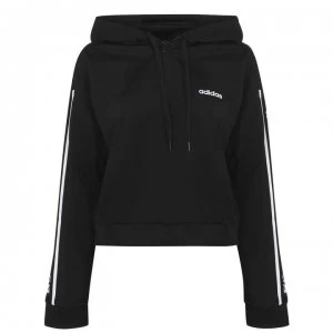 adidas C90 Crop Hoodie Womens - Black/White