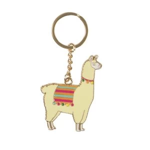 Sass & Belle Lima Llama Enamel Keyring