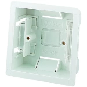 Wickes 1 Gang Dry Lining Box - White