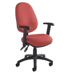 Dams Vantage 200 Operator Chair with Adjustable Arms - Burgundy