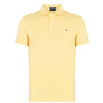 Gant Original Pique Short Sleeve Polo Shirt - Yellow 749