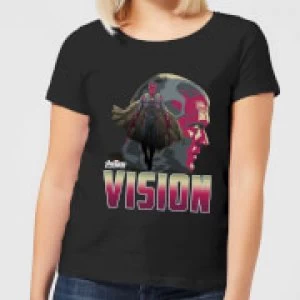 Avengers Vision Womens T-Shirt - Black - S