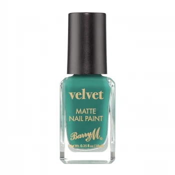 Barry M Velvet Nail Paint - Beach Club Green