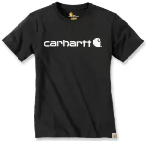 Carhartt Workwear Logo Women T-Shirt, black, Size L, black, Size L for Women