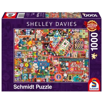 Shelley Davies: Vintage Board Games Jigsaw Puzzle - 1000 Pieces