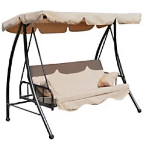 Outsunny Swing Chair 84A-062 Steel, Polyester Beige