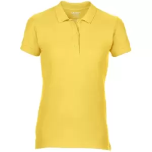 Gildan Womens/Ladies Premium Cotton Sport Double Pique Polo Shirt (S) (Daisy)