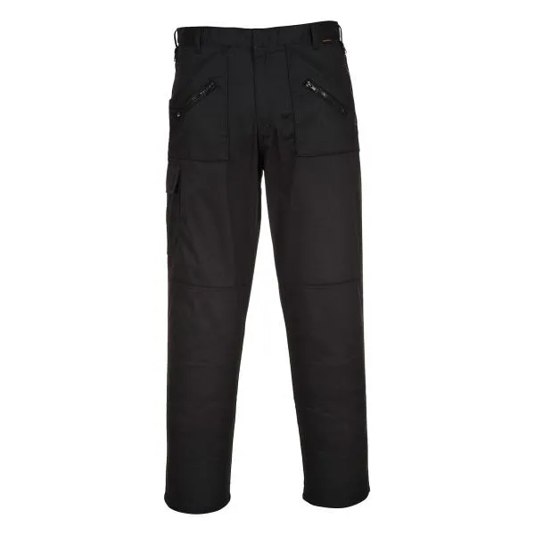 Portwest Action Trousers S887BKR56 Colour: Black