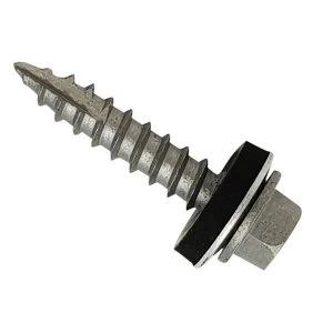 ForgeFix TechFast Metal Roofing to Timber Hex Screw T17 Gash Point 6.3 x 100mm Box 100