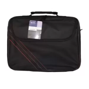 SmartTeck Target 15.6" Notebook Carry Bag, Black and Red