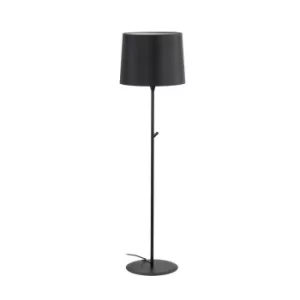 Conga Floor Lamp Round Tappered Shade Black, E27