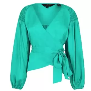 Ted Baker Tavia Wrap Blouse - Green