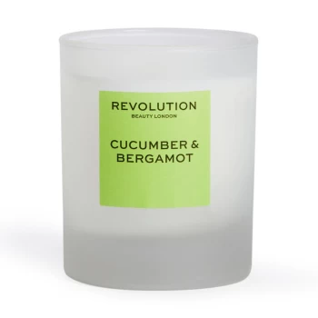 Revolution Home Cucumber & Bergamot Scented Candle 200g