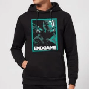 Avengers Endgame War Machine Poster Hoodie - Black - XL