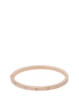 Fossil Pave Bangle - Rose, Rose Gold, Women