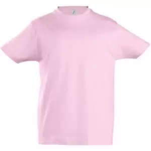 SOLS Kids Unisex Imperial Heavy Cotton Short Sleeve T-Shirt (10yrs) (Medium Pink)