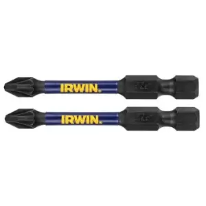 IRWIN Impact Pro Performance Screwdriver Bits PZ1 57mm (Pack 2)