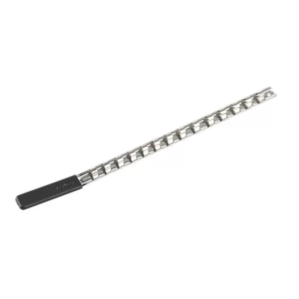 Genuine SEALEY AK3814 Socket Retaining Rail with 14 Clips 3/8Sq Drive