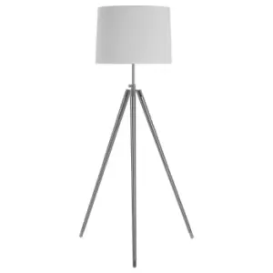 Premier Housewares Unique Tripod Floor Lamp with Cream Shade