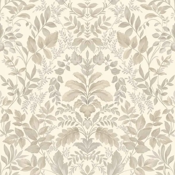 Holden Decor Holden Decor Leaf Damask Beige