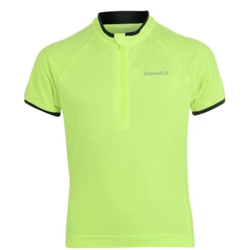 Pinnacle Short Sleeve Cycling Jersey Junior - Yellow