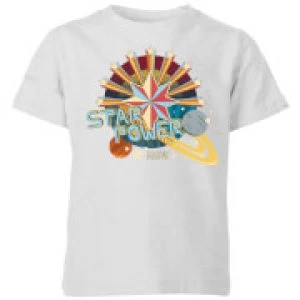 Captain Marvel Star Power Kids T-Shirt - Grey - 3-4 Years