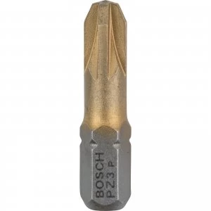 Bosch Maxgrip Pozi Screwdriver Bit PZ3 25mm Pack of 3