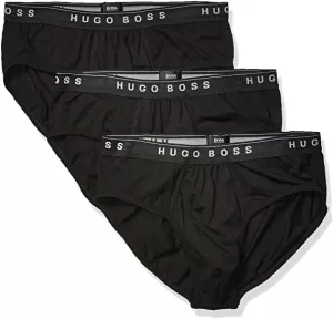 Hugo Boss 3 Pack Traditional Briefs Black Size L Men