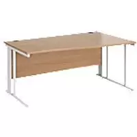 Dams International Wave Desk MCM16WRWHB 1,600 x 725 x 800 - 990 mm