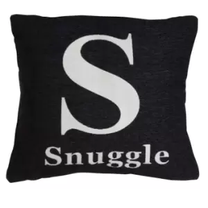 Premier Housewares 'Snuggle' Cushion - Black