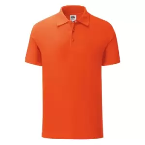 Fruit Of The Loom Mens Iconic Pique Polo Shirt (L) (Flame Orange)