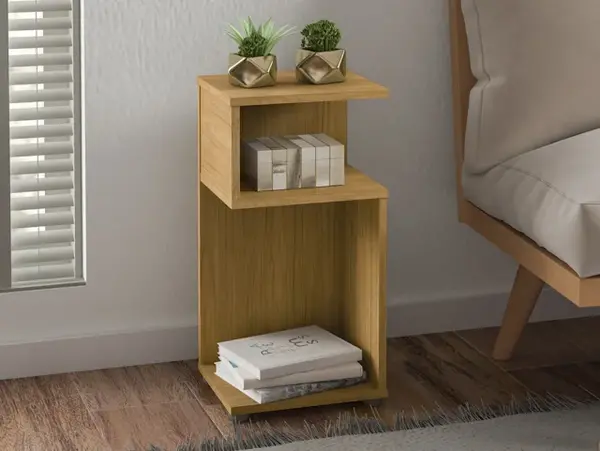 Seconique Naples Oak Effect Side Table