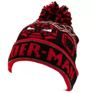 Spider-Man Childrens/Kids Bobble Beanie (One Size) (Red/Black/White)