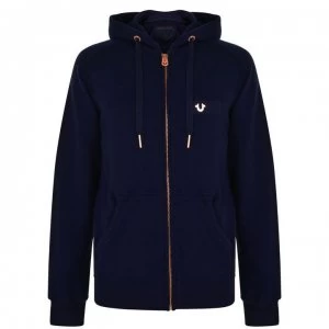 True Religion Logo Hoodie - Navy/Gold SMU