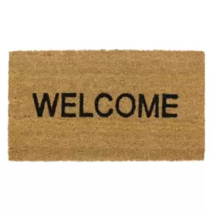 JVL Welcome Latex Coir Mat, 33.5x60cm