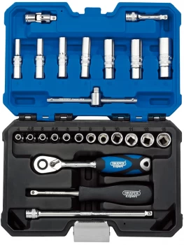 Draper 1/4" Sq. Dr. Metric Socket Set (25 Piece) 16443