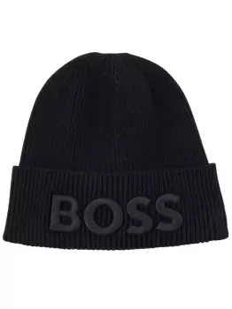 BOSS Beanie Hat Black