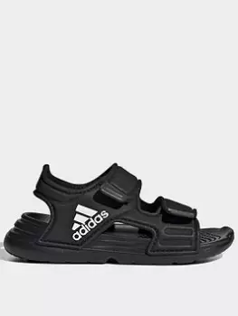 adidas Sportswear Adidas Unisex Infant Altaswim, Black/White, Size 3 Younger