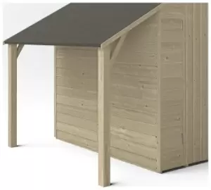 Forest Garden Overlap Windowless Lean to Shed Kit - 6x4